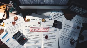 grant application disqualification errors