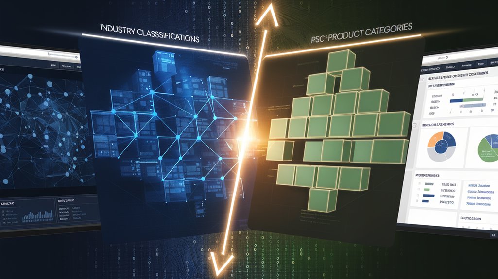 naics vs psc codes differences